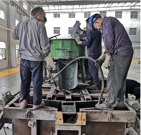 Channel Induction Furnace  Casting Site