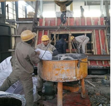  Aluminum Melting Furnace Construction Site